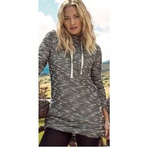 FABLETICS Knit Yukon Hooded Tunic Dress / Multicolor Tweed / Small